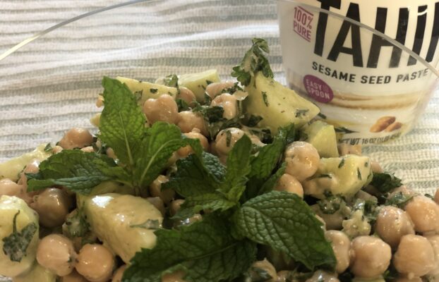 Chunky Chickpea Tahini Salad