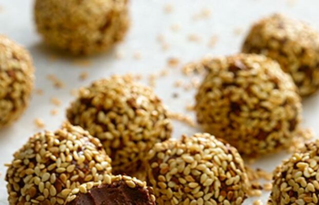 Chocolate Espresso Truffles with Tahini
