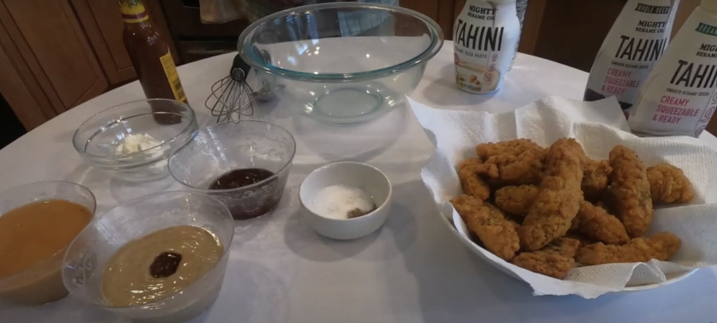 Fried Chicken Tahini Dipping Sauces