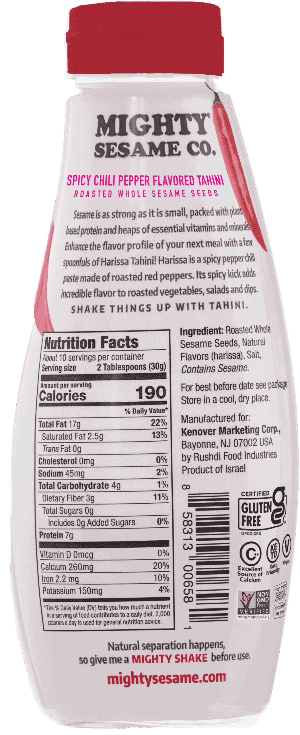 Chili Pepper Tahini Squeeze Bottle from Mighty Sesame Co. - Image 3