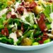 Roasted Brussels Sprouts and Bacon Salad with Tahini Dressing