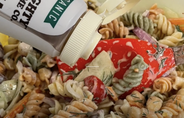 Greek Pasta Salad with Tahini