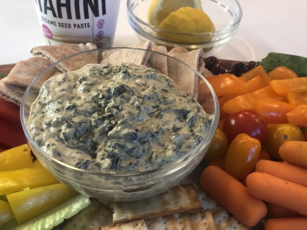 Creamy Swiss Chard Tahini Dip