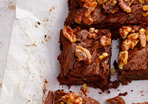 Tahini-Walnut-Brownies