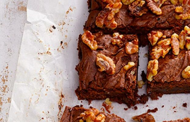 Tahini Walnut Brownies
