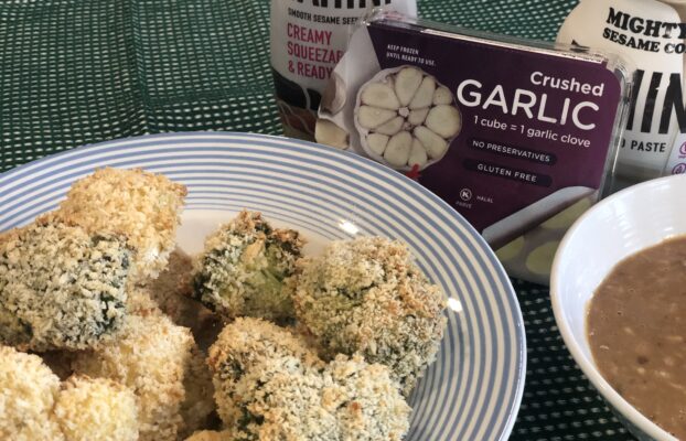 Crispy Cauliflower & Broccoli with Sweet-Sour Tahini