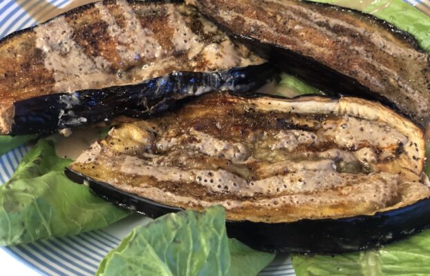 Sweet Tahini Eggplant