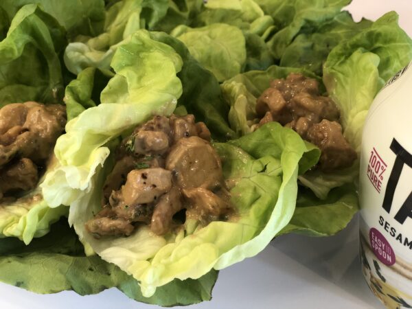 Sesame Chicken Lettuce Wraps