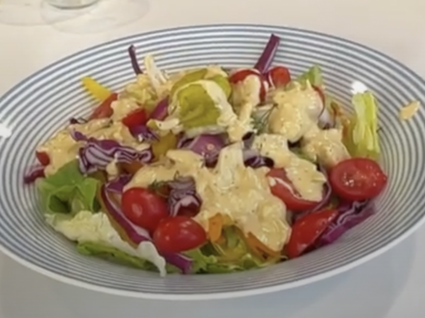 Spicy Summer Tahini Salad Dressing