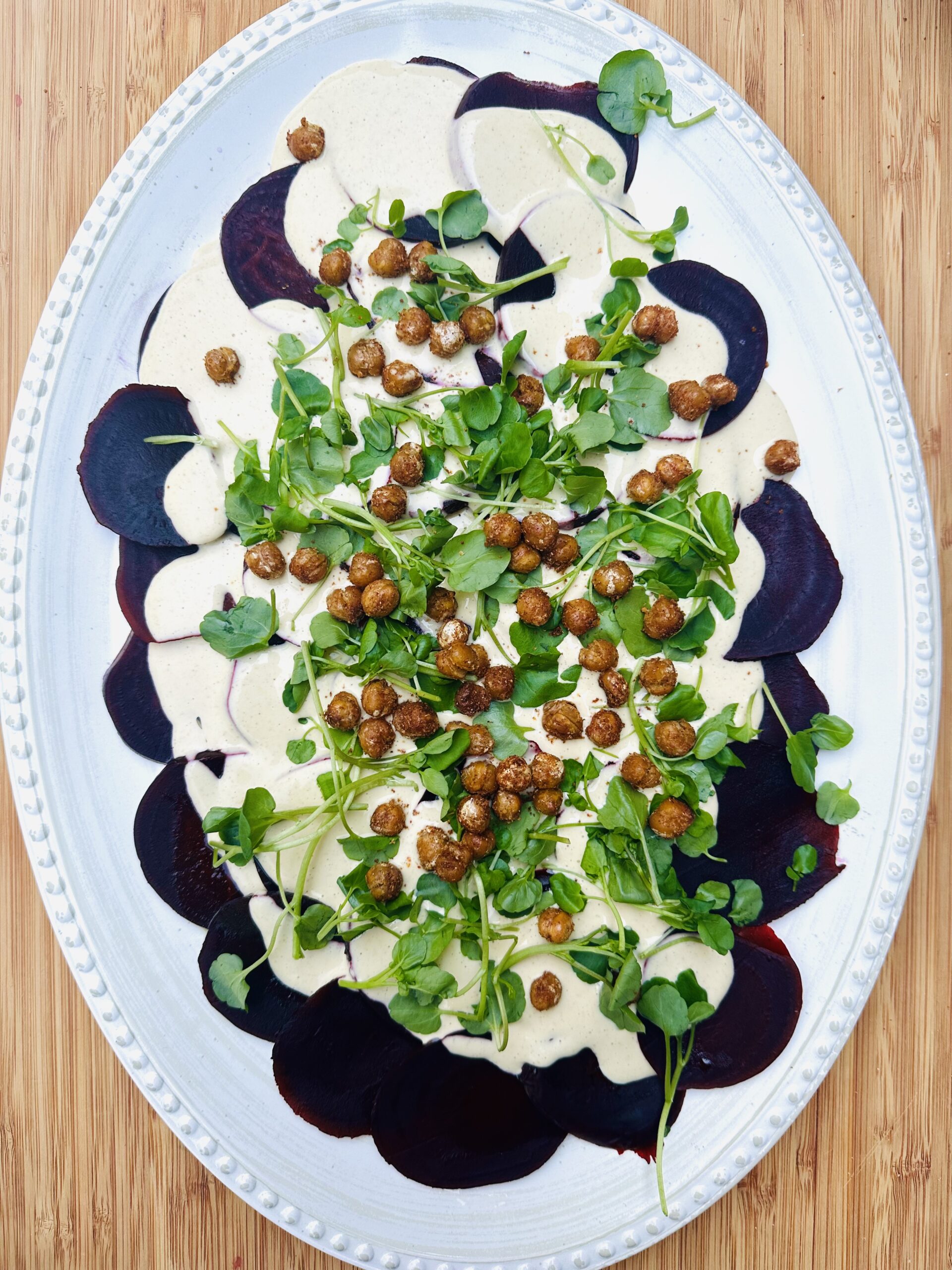 Beet Salad and Creamy Tahini Dressing by George Duran