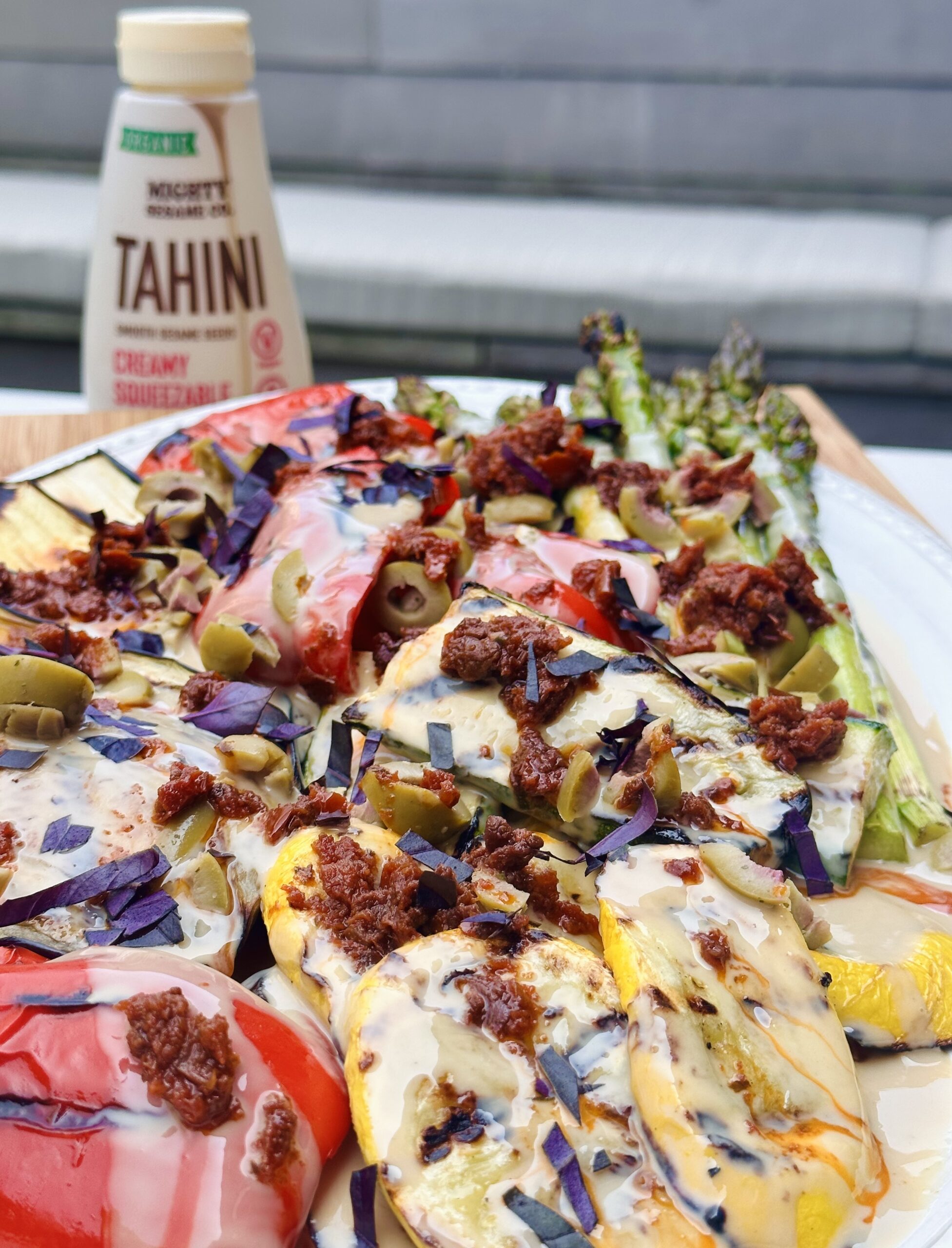 Grilled Vegetables with Mighty Sesame Tahini