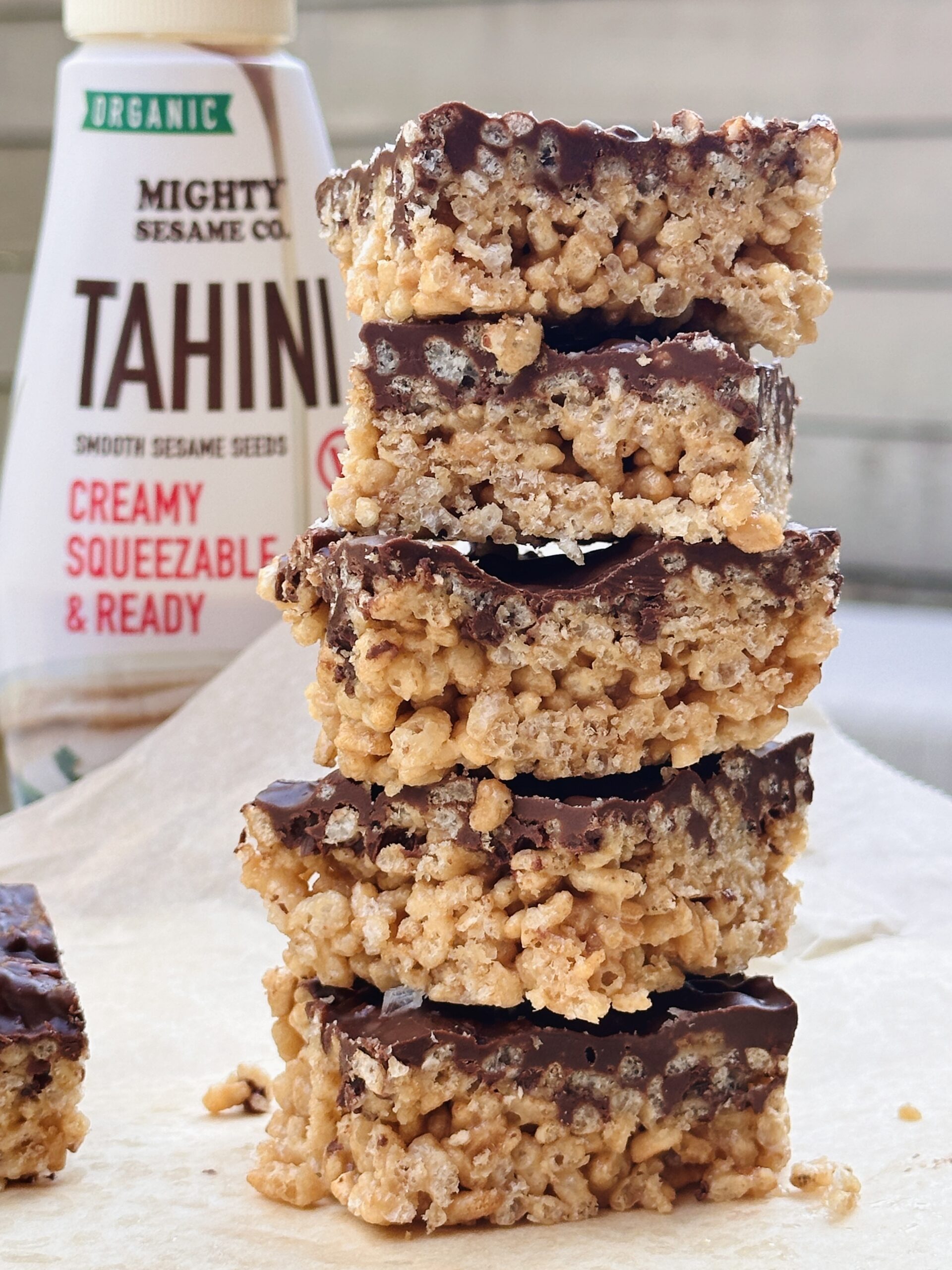 Tahini Rice Crispy Treats